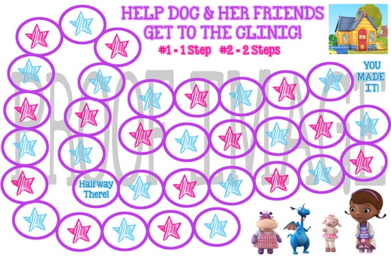 Doc McStuffins Potty Chart Instant Download by SCPaperCreations