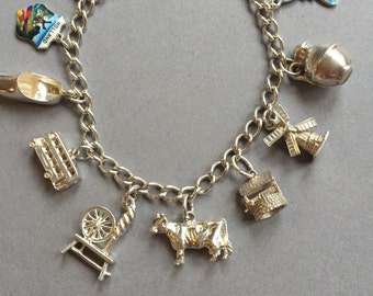 Stirling silver Charm Bracelet