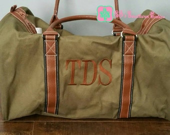 Monogrammed FOREST Men's Duffle Bag