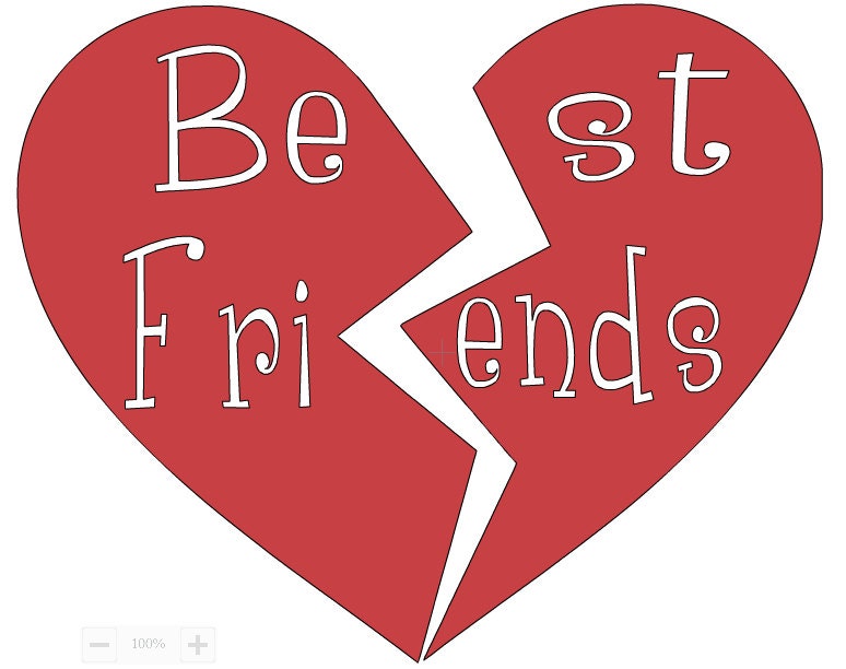 Download Best Friends Broken Heart Decal More colors avaiable