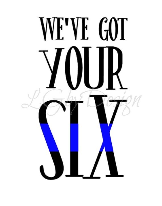 Items similar to We've Got Your Six Decal on Etsy