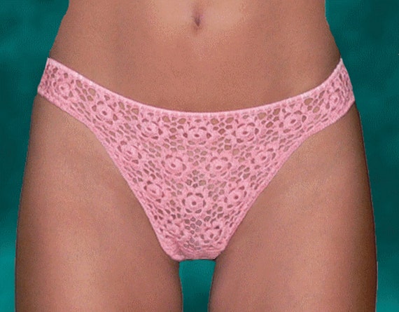 Sexy Thongs G string Lace Roses Wedding Fashion Designer Panties Hand Made Gift