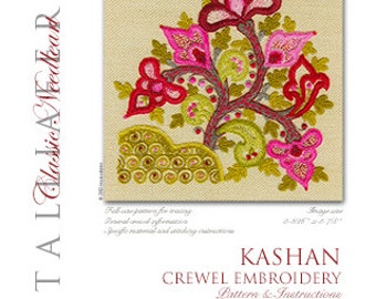 Talliaferro's "Kashan" crewel embroidery kit