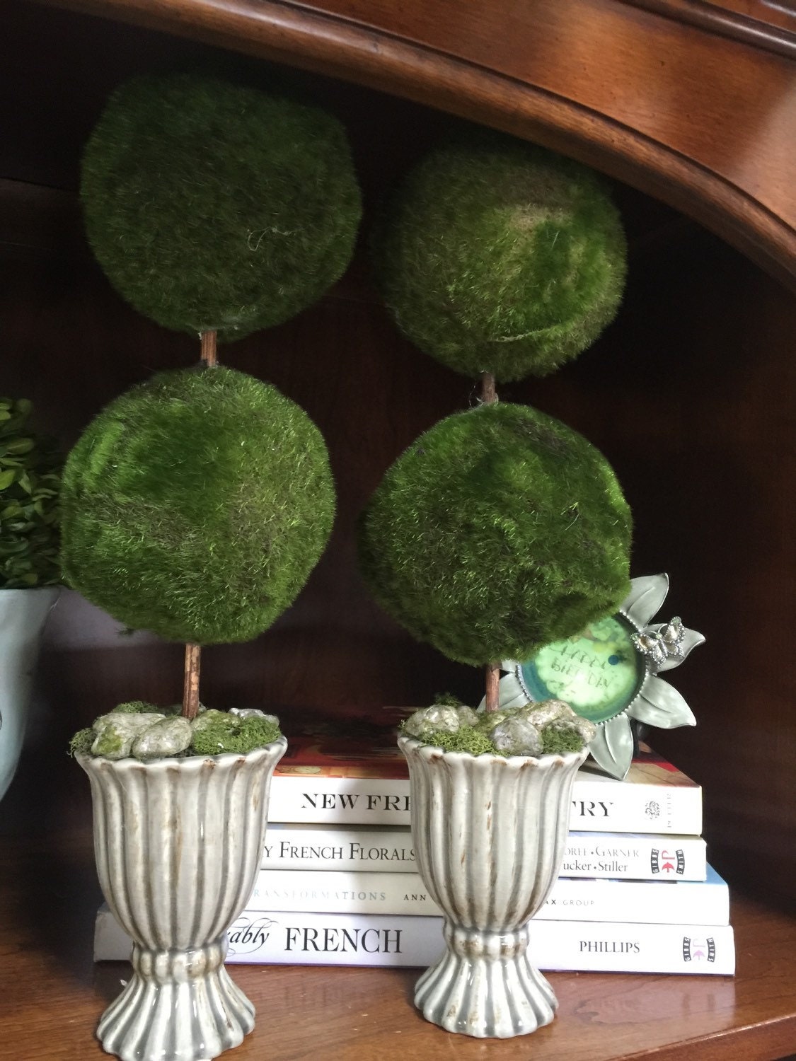 Topiary Double Synthetic Moss Spheres by BlossomsTwo on Etsy
