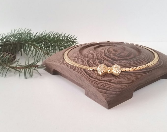 Jewelry Showcase Scale For Jewelry Store - Jewelry Holder - Jewelry Organiser - Wengé Wood Jewelry Holder - Gift idea - Ring Display