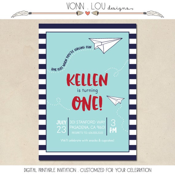 paper airplane invitation paper plane inspired party hand