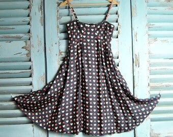 Vintage Christian Lacroix Silk Dress Size 36 (FR) 8 UK Beaded Straps Prom Party Wedding