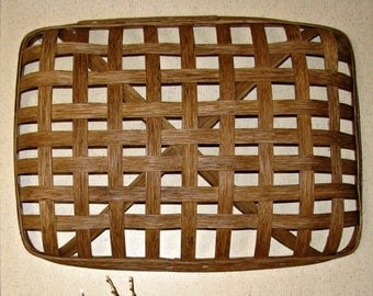 Rectangular Tobacco Basket, Oblong Wall Basket for Christmas in July, Decorative Basket for Wedding Gift, for Rustic Decor, Farmhouse Decor