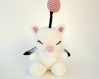 Made to order Crochet Final Fantasy Moogle Amigurumi Plushie