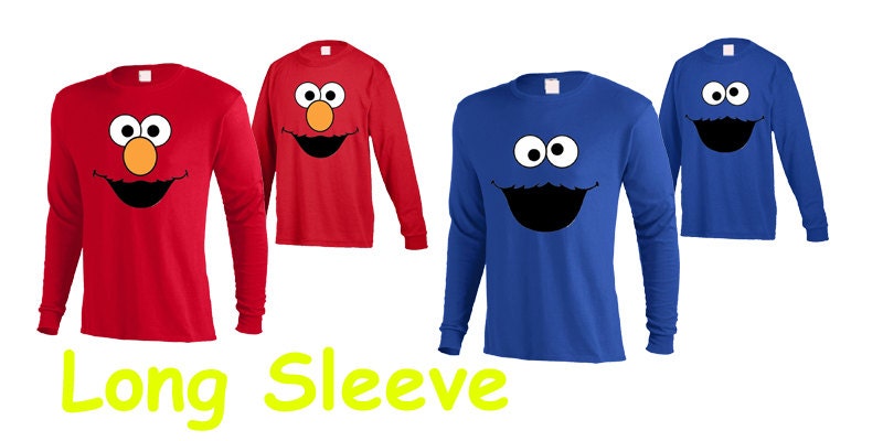 elmo cookie monster shirt