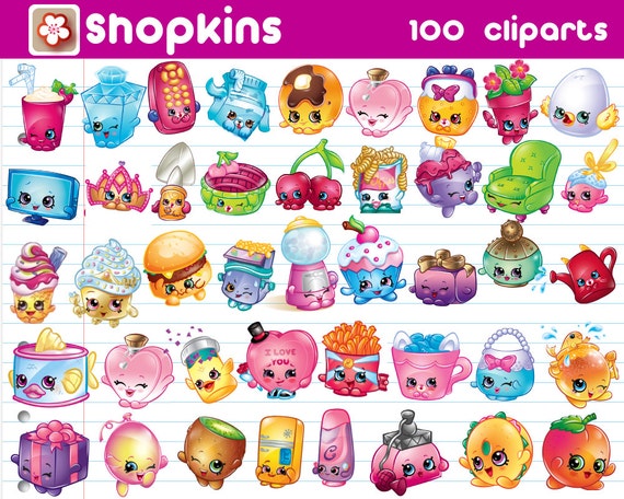 Instant Download Shopkins 100 Transparent by MaryAnnColors