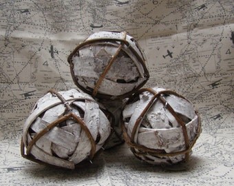 Birch Bark Balls 4'' Bowl Filler