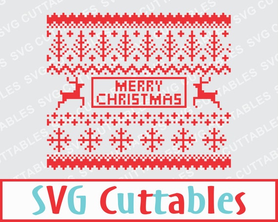 Download Christmas Sweater Vector digital download SVG DXF by ...