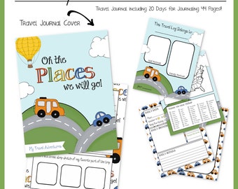Road Trip Travel Journal 44 Pages "Oh the Places We will Go!"