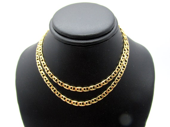diamond cut gucci link chain