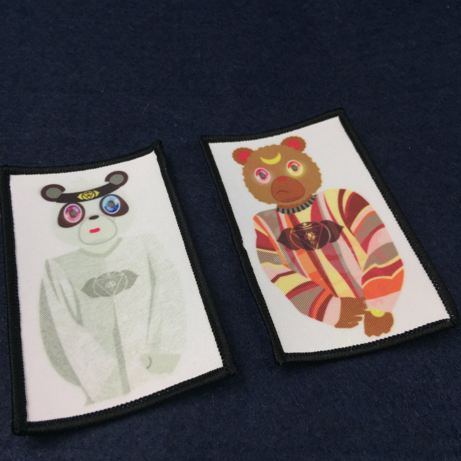 50 silk screen patches screen printed patches printed