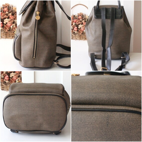 Reserved Fendi Backpack Vintage Khaki Brown Authentic