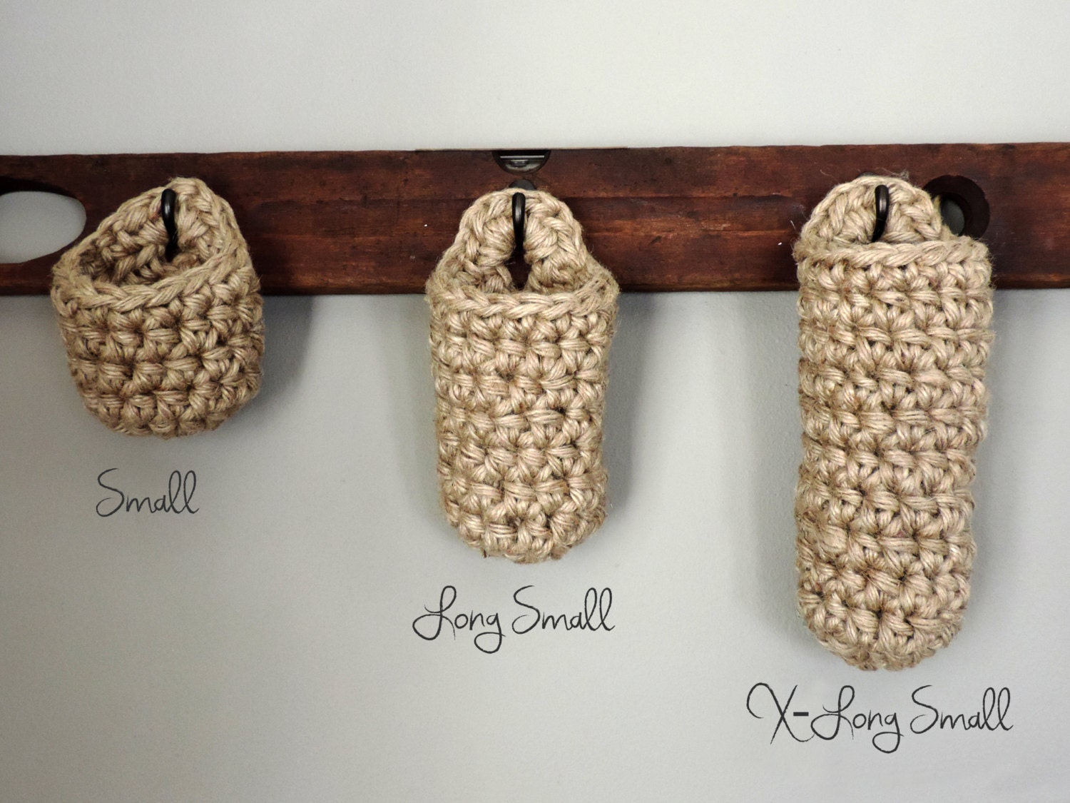 Hanging Hook Storage Basket Rustic Storage Natural Basket 3