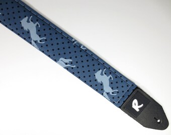 Horse Guitar Strap - Polka Dots - Country