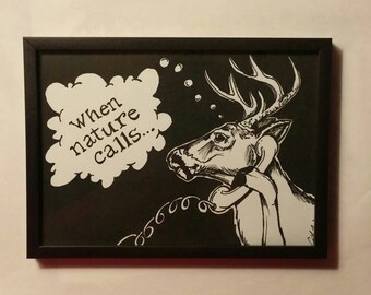 Deer bathroom decor | Etsy Deer bathroom decor | Etsy