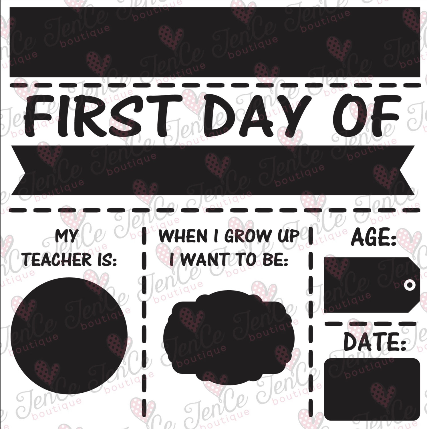 Download First Day SVG Last Day SVG First Day Of School Sign Elementary
