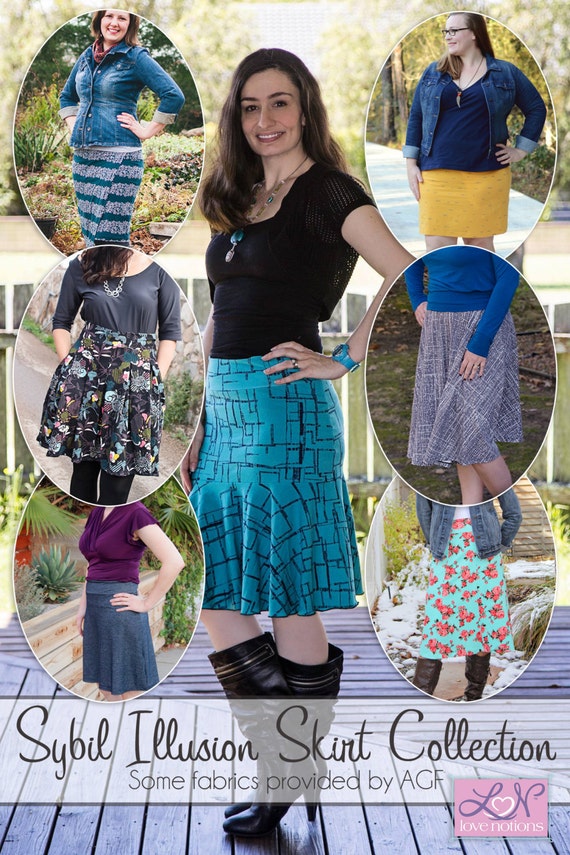Love Notions Sybil Illusion Skirt Collection ladies XS-XXXL