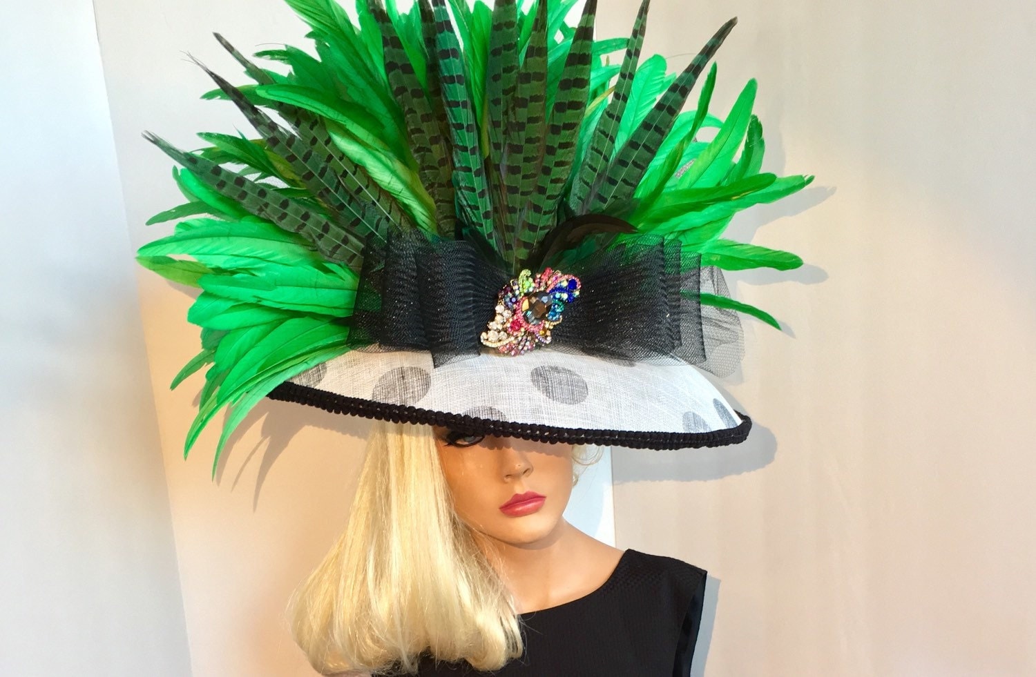 Big Green Kentucky Derby Hat