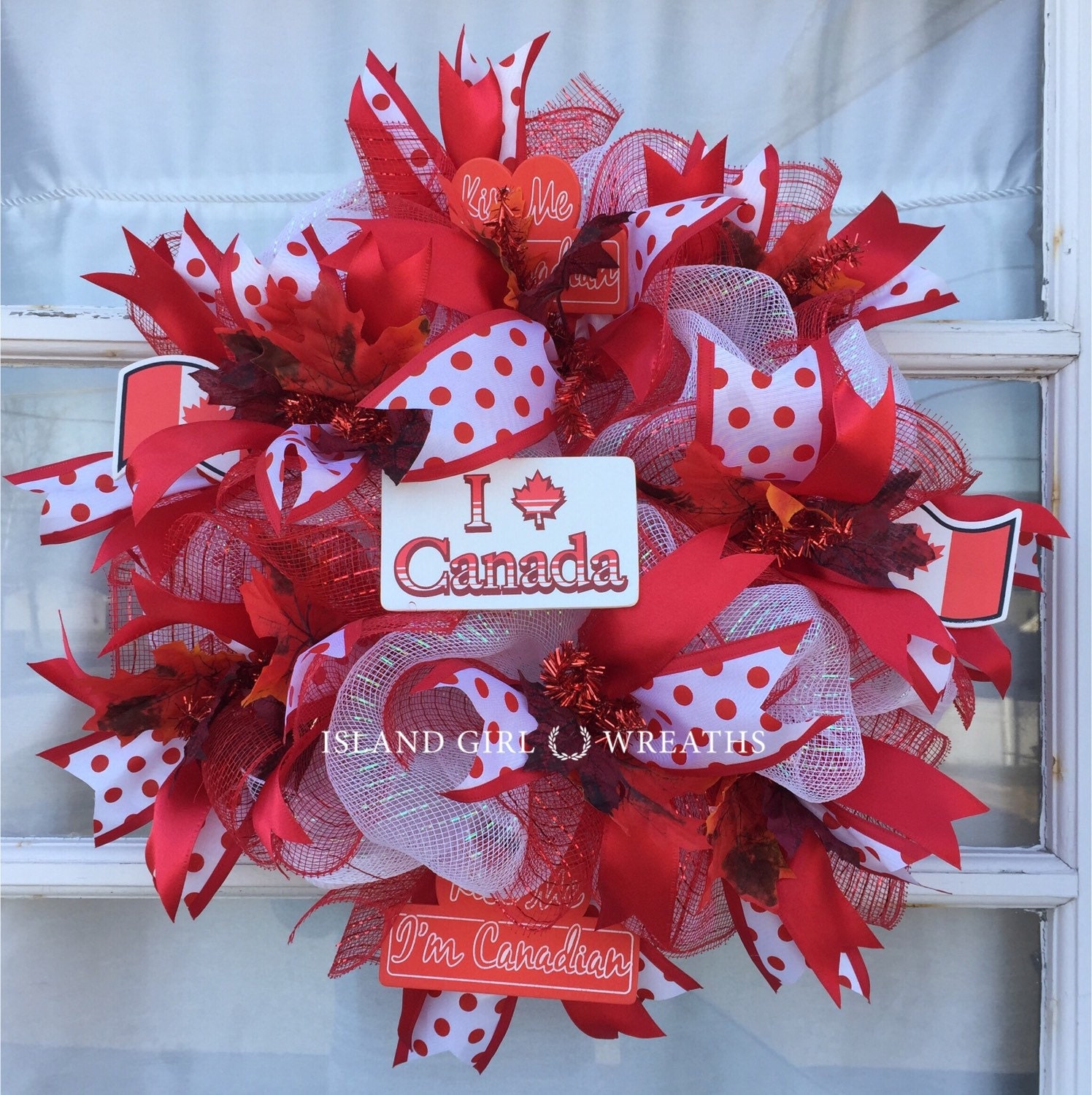 canadian day wreath deco mesh canadian wreath by canadian day wreath deco mesh canadian wreath by