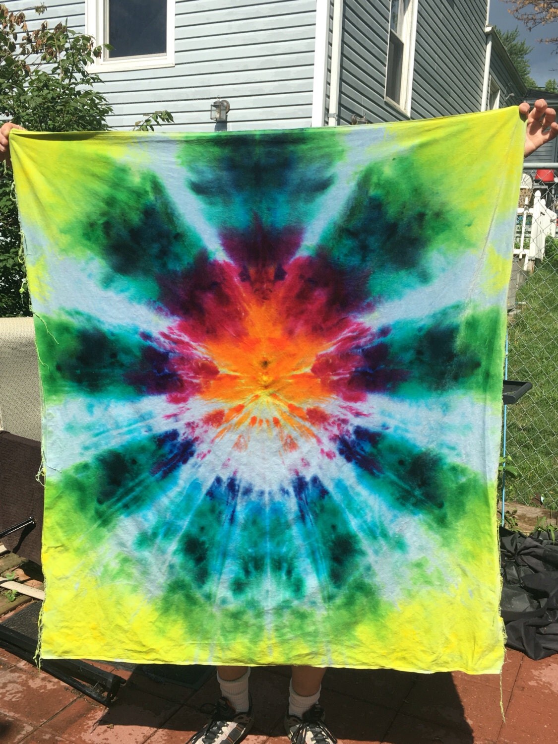 Rainbow Dyed Tapestry