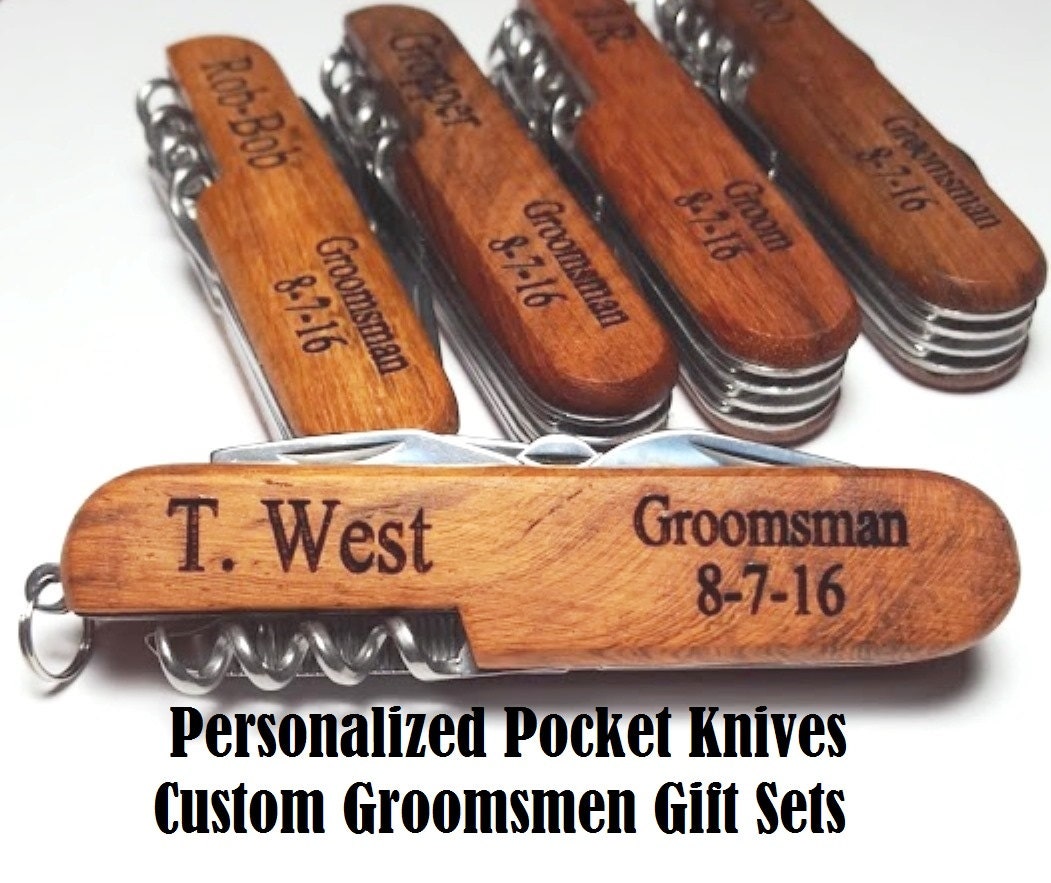 Pocket Knife Personalized Groomsmen Gift by