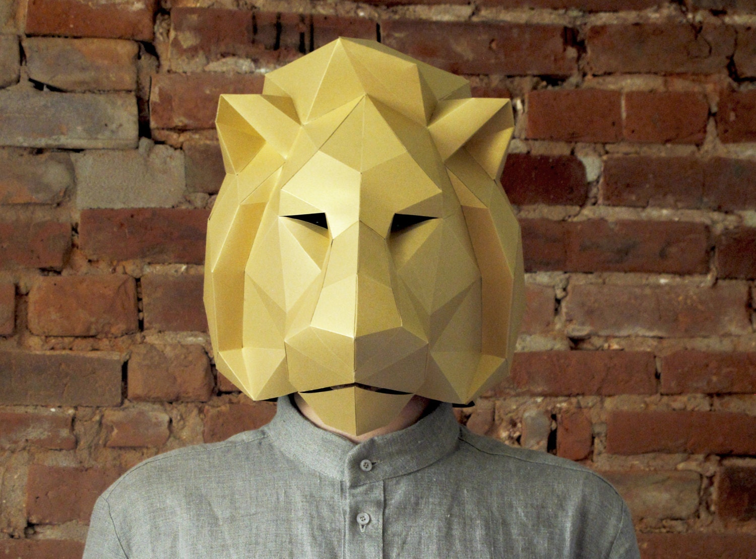 Lion costume halloween mask DIY pattern by SmagaProjektanci