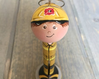 fireman peg doll