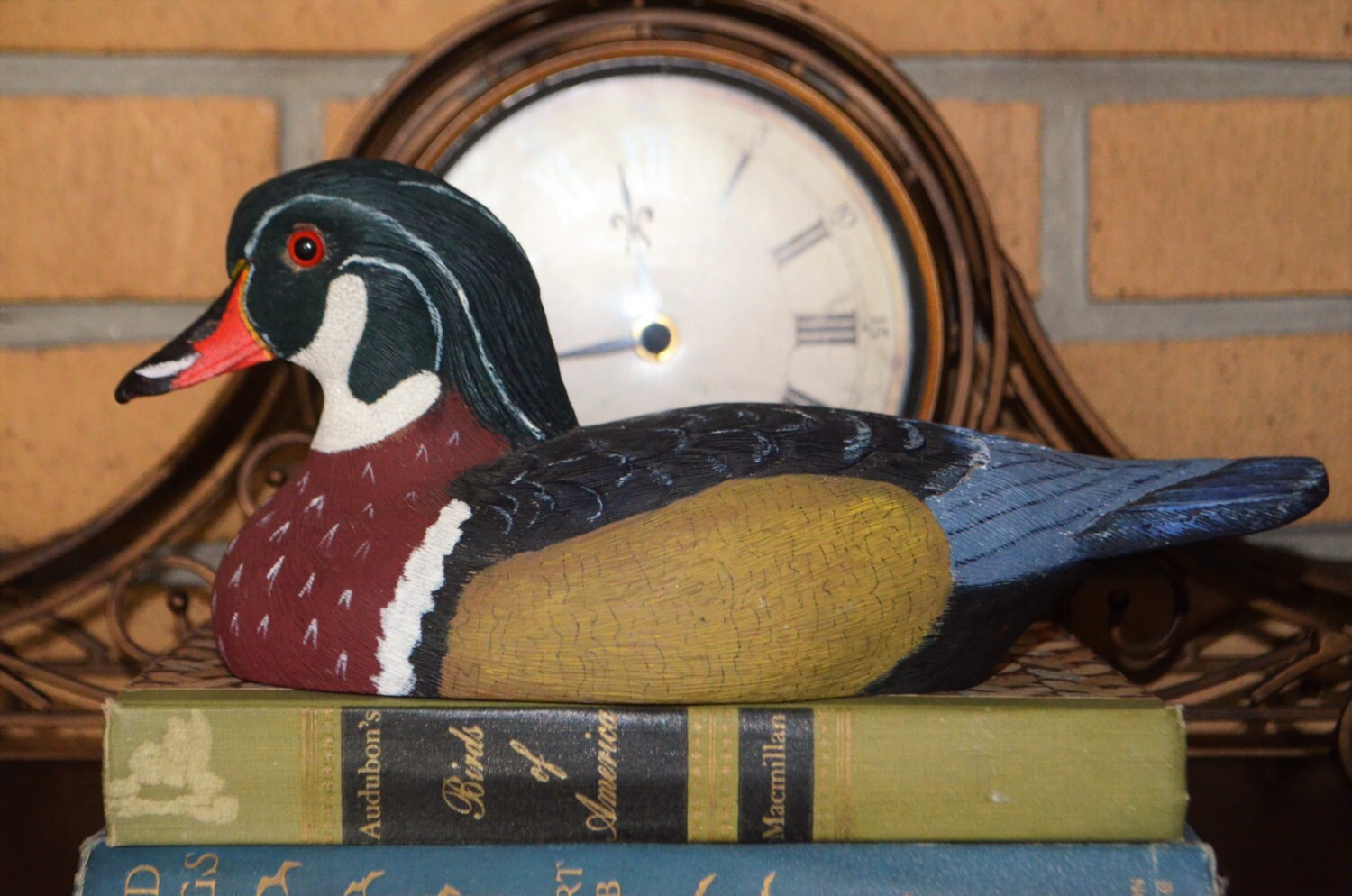 Duck decoy Wood duck carving Joe Revello wood duck