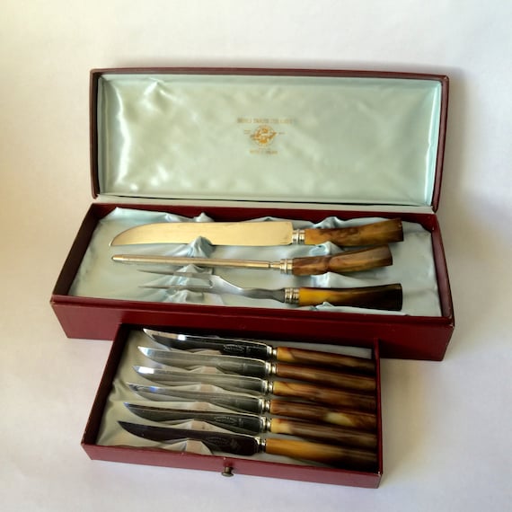 Items similar to Sheffield Carving and Steak Knives Set Stainless Steel