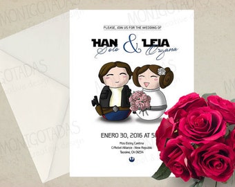 Invitacin Boda Star Wars Para Novios Frikis Alabrisa