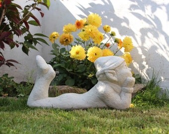 large pixie garden ornament