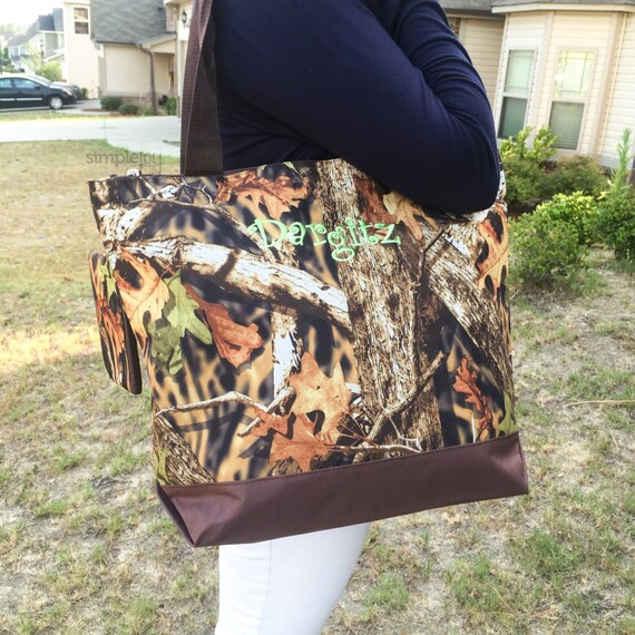 Camouflage Tote Bag Camo Diaper Bag Camo Hunting by ShopSimpleJoy