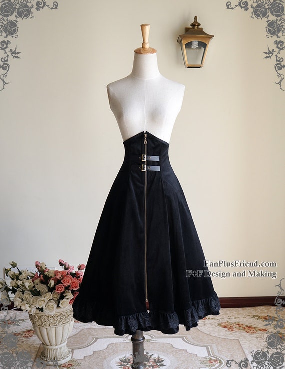 Exclusive Designer Fashion, Neo-ludwig Belle Epoque Gothic Lolita Steampunk Boned Elastic High Waist Heavy Skirt&Big Bow by Fanplusfriend steampunk buy now online Exclusive Designer Fashion, Neo-ludwig Belle Epoque Gothic Lolita Steampunk Boned Elastic High Waist Heavy Skirt&Big Bow by Fanplusfriend steampunk buy now online