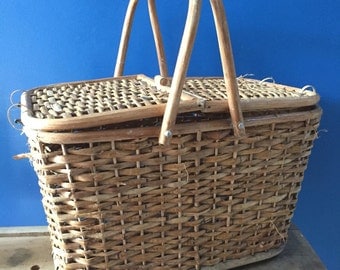 Wicker Basket. Reed Picnic Basket. Storage. Little Red Riding Hood Basket. Shopping Basket.