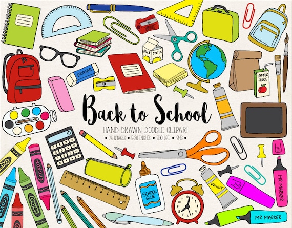 clipart of back to school supplies - photo #15