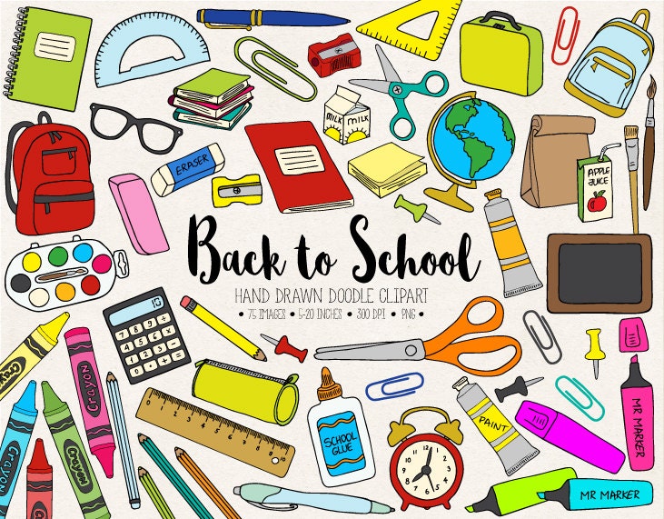 clipart back to school supplies - photo #49