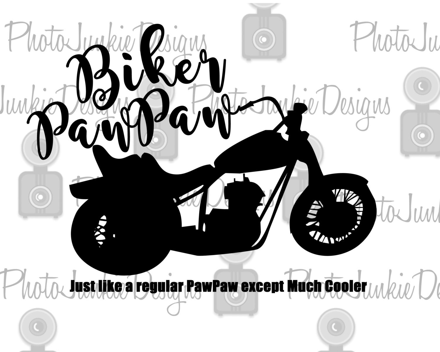 Download Cutting File Biker Pawpaw SVG Digital Cutting File from ...