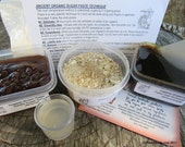 Natural Vanilla Brown Sugar Scrub Sugaring Paste Deluxe Starter Kit