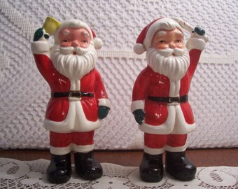 Santa Figurine Salt & Pepper Shakers, Japan