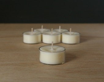 50pk Unscented Soy Tealights