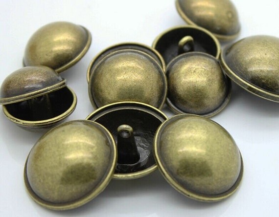 10 Pcs Antique Bronze Shank Buttons Antique Bronze
