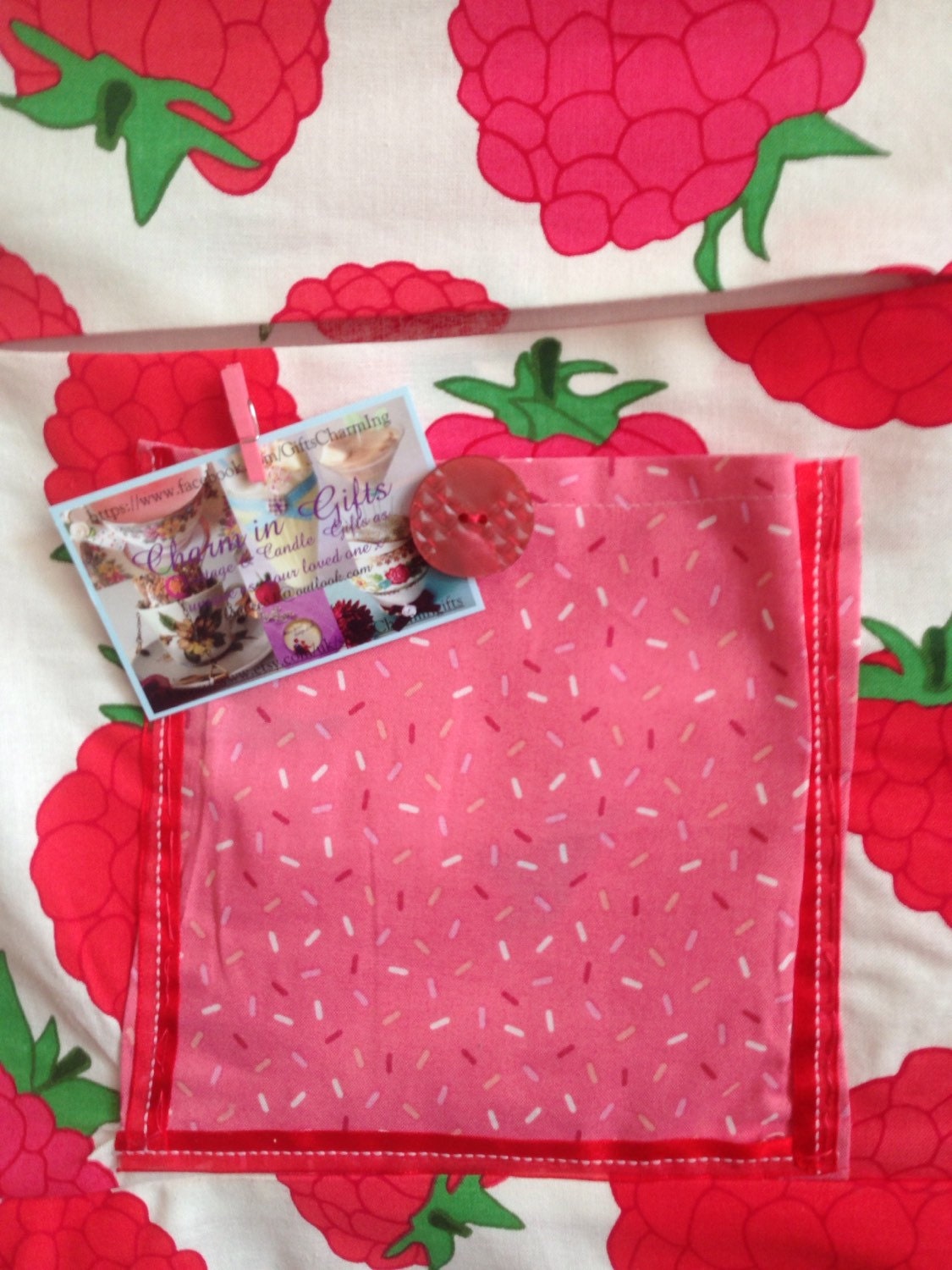 Peg bag vintage style peg bag clothes line bag by Charmingifts