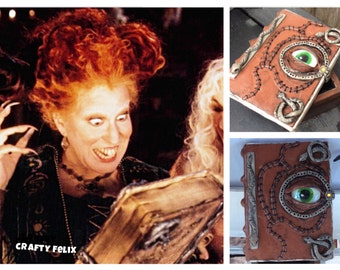 Hocus Pocus spell book necklace sanderson sister book hocus pocus necklace