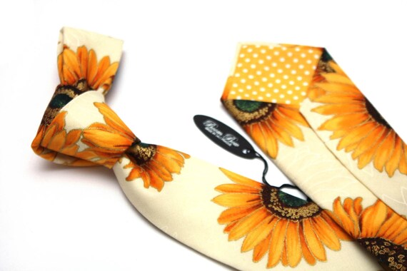 mens sunflower tie
