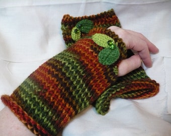 Colorful fall wrist-warmer